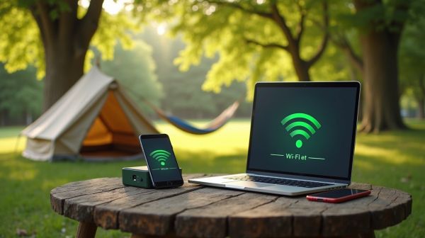 Rester connectés au monde avec le Wi-Fi en camping