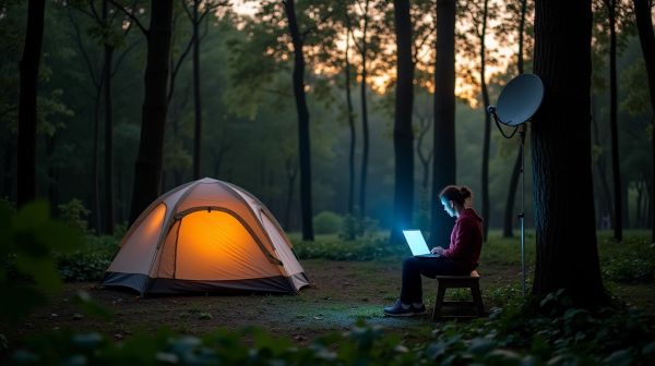 Rester connectés au monde avec le Wi-Fi en camping