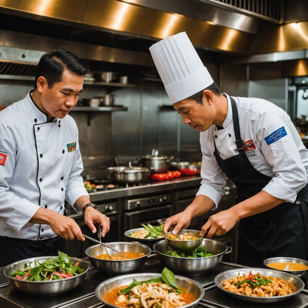 Quelle croisière propose des ateliers de cuisine thaïlandaise avec des chefs locaux à Bangkok?